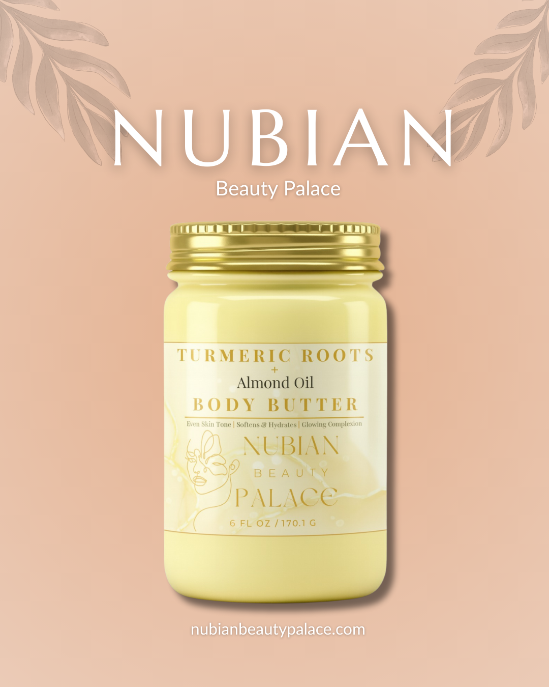 Nubian - Turmeric Roots + Almond Oil Body Butter
